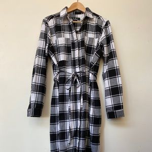 Flannel Shirt Dress